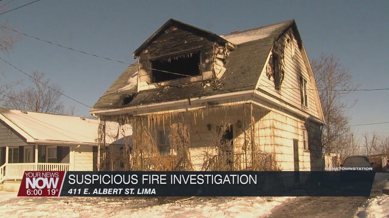 An investigation is underway into a suspicious fire on Lima's south side
